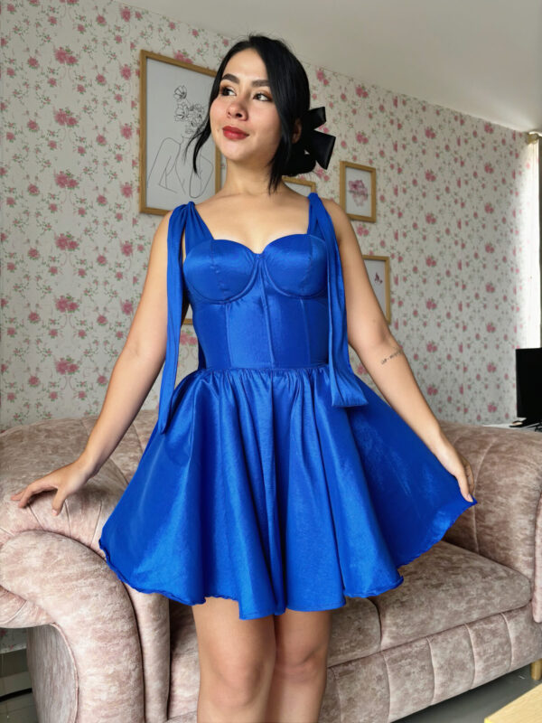 VESTIDO CORSET ELISA TAFETAN - Imagen 2