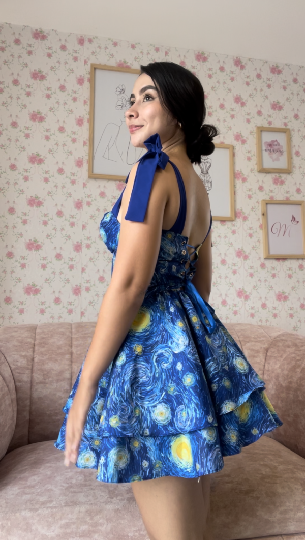 VESTIDO CORSET NOCHE ESTRELLADA - Imagen 2