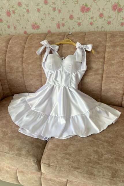 VESTIDO CORSET SATIN PRINCESS