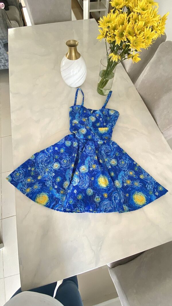 VESTIDO TIRAS NOCHE ESTRELLADA - Imagen 2