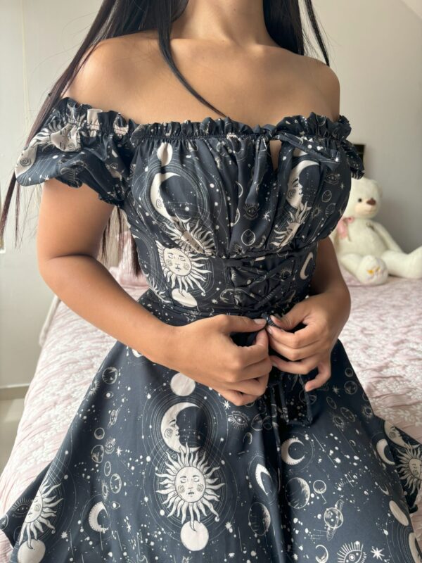 VESTIDO ASTRO NEGRO - Imagen 2