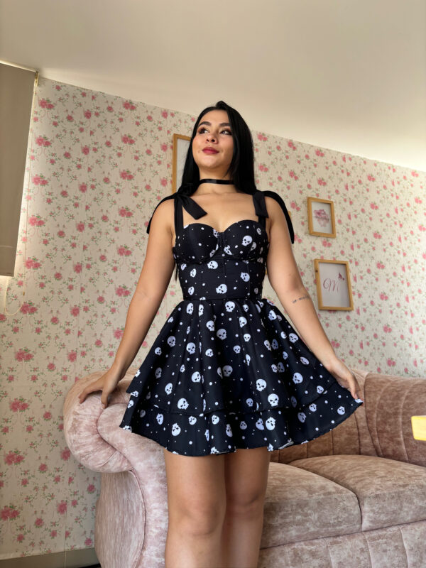 VESTIDO CORSET CALAVERAS