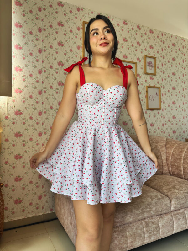 VESTIDO CORSET CEREZAS