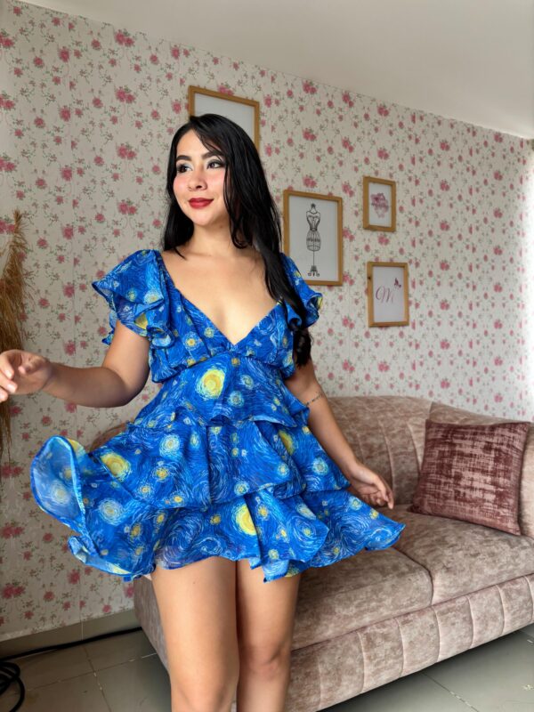 VESTIDO ARTEMISA  NOCHE ESTRELLADA
