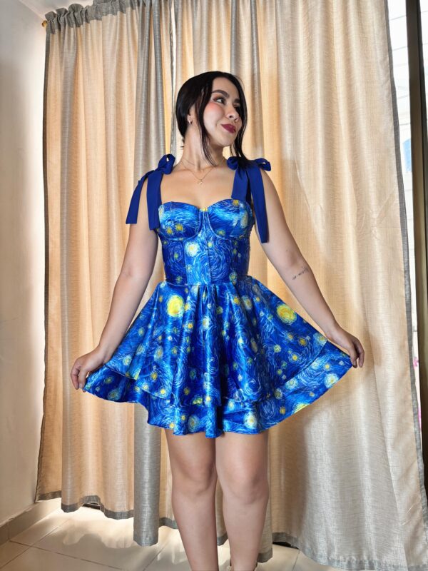 El VESTIDO CORSET NOCHE ESTRELLADA - Satin Premium - Imagen 2