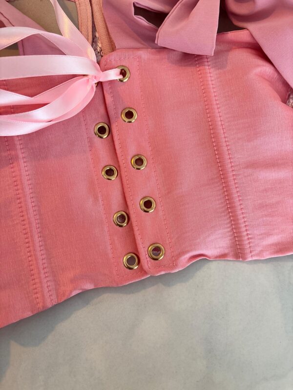 CORSET CHANTILLY ROSA BEBE - Imagen 2
