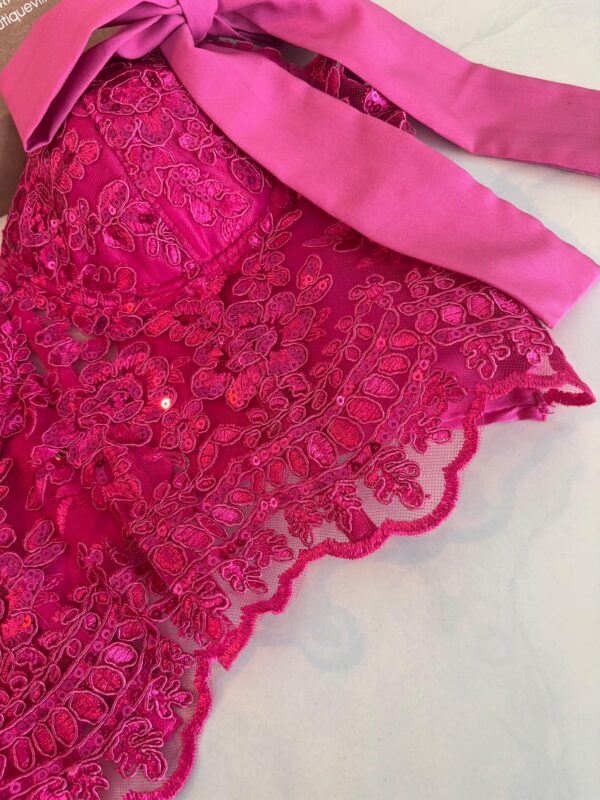 CORSET CHANTILLY FUCSIA - Imagen 2