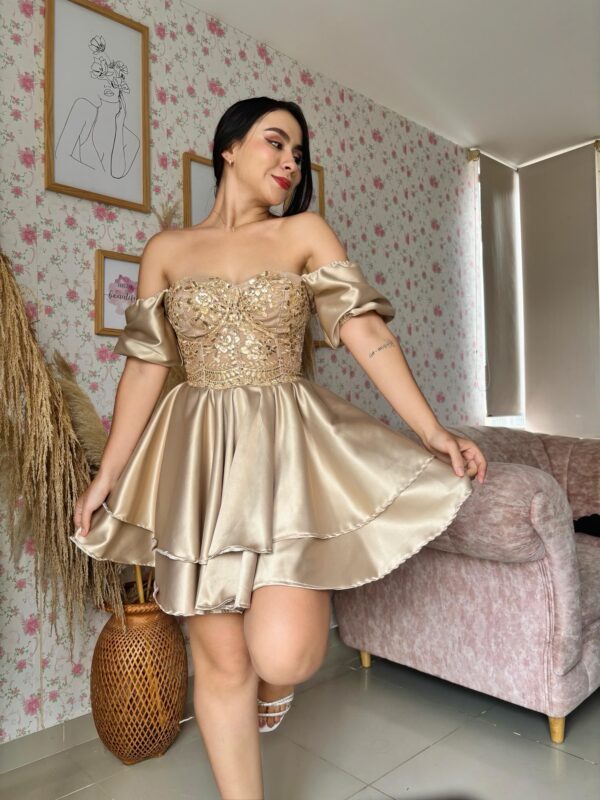 VESTIDO CORSET AURORA MANGAS