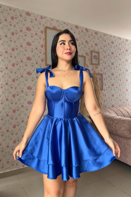 VESTIDO CORSET SATIN