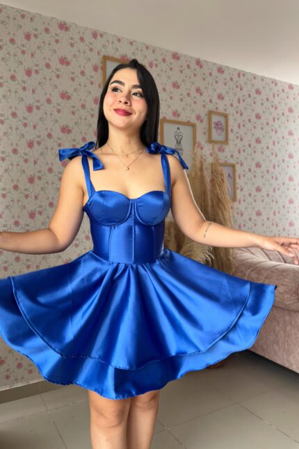 VESTIDO CORSET SATIN