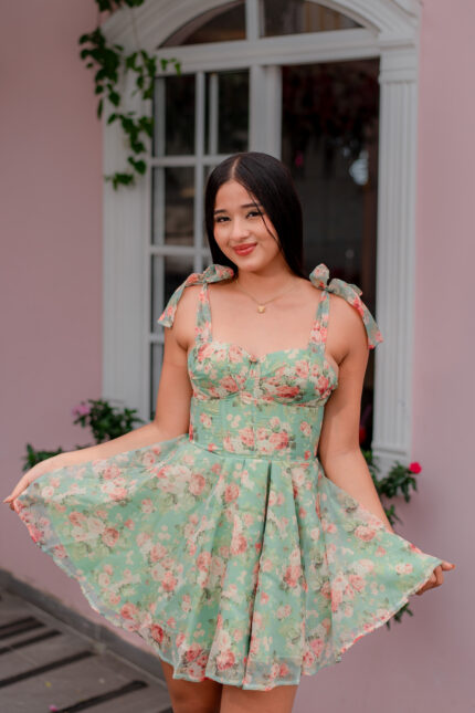 VESTIDO CORSET AMBAR VERDE