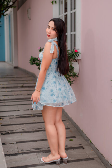 VESTIDO CORSET DALILA AZUL