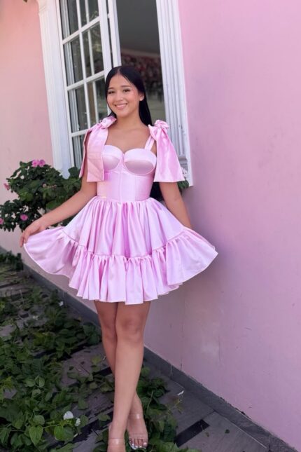 VESTIDO CORSET CREPE AMERICANO PAMELA PREMIUN