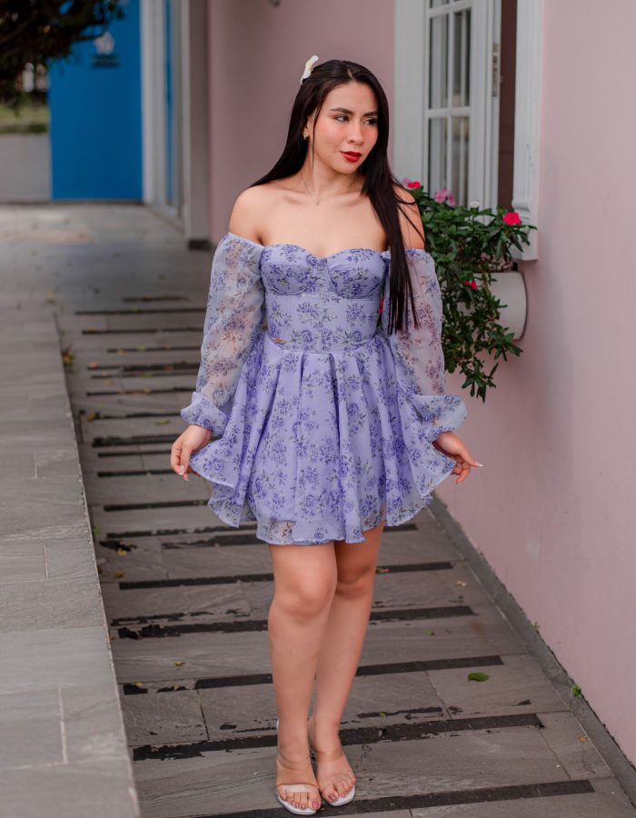 VESTIDO CORSET ELENIOR GARDEN LILA